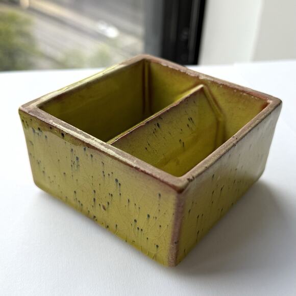 Paul Speck (1896 – 1966) Ceramic Pottery Ashtray Karlsruhe Majolika Form #1612